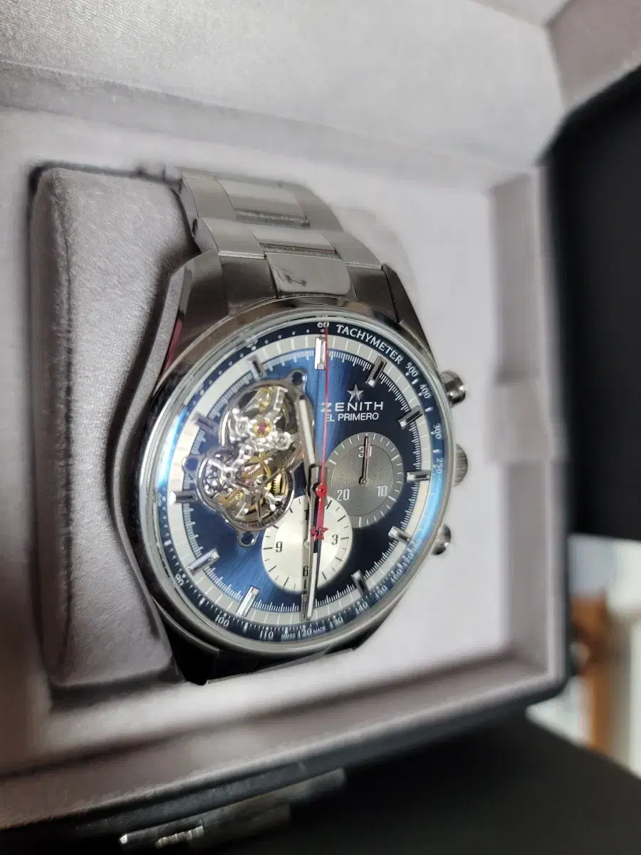 Jennie's El Primero Open Heart Blue Plate for Sale
