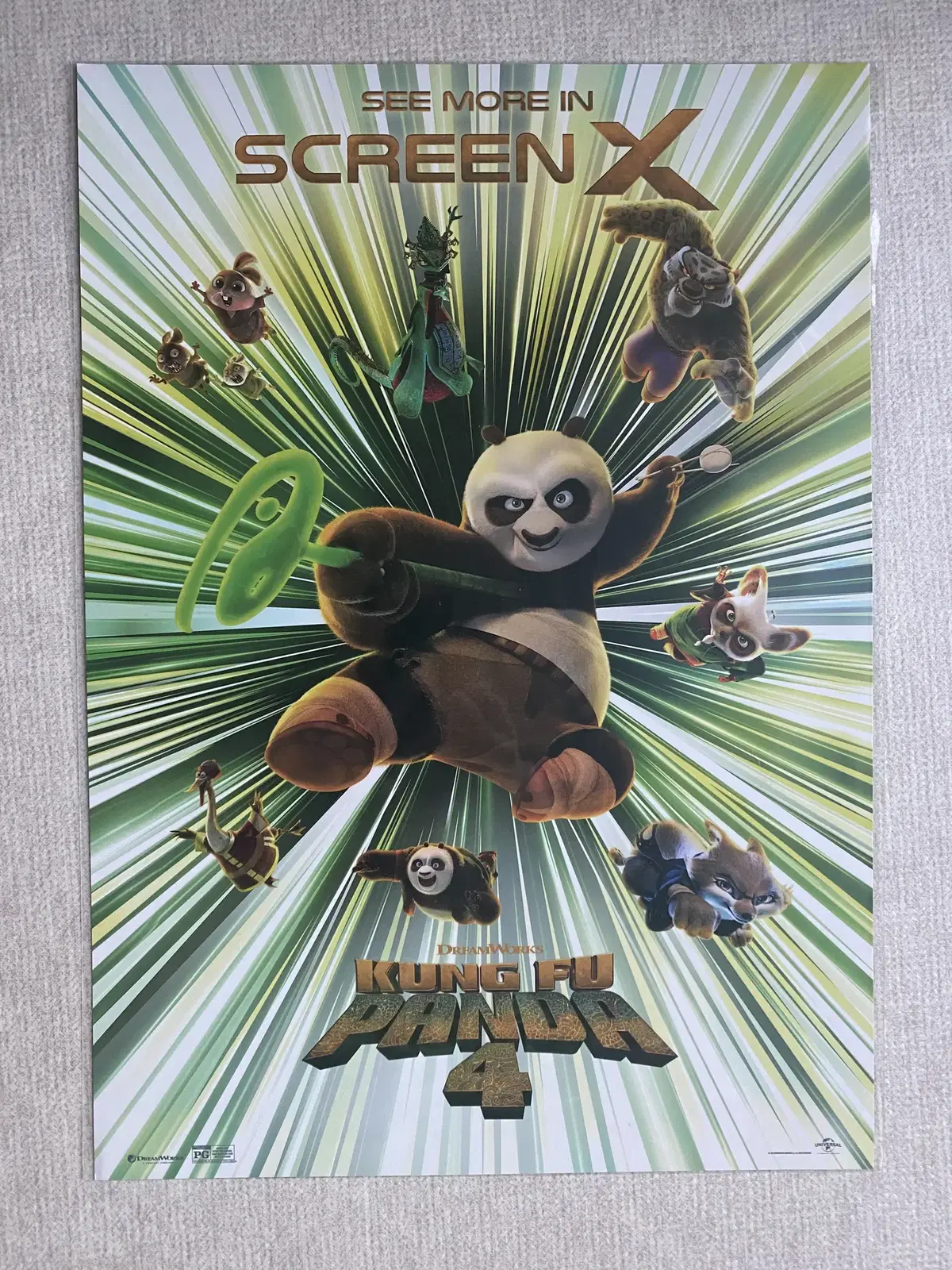 Kung Fu Panda ScreenX A3 Poster, Ultra 4DX Moment Labels, Tattoo Sheets