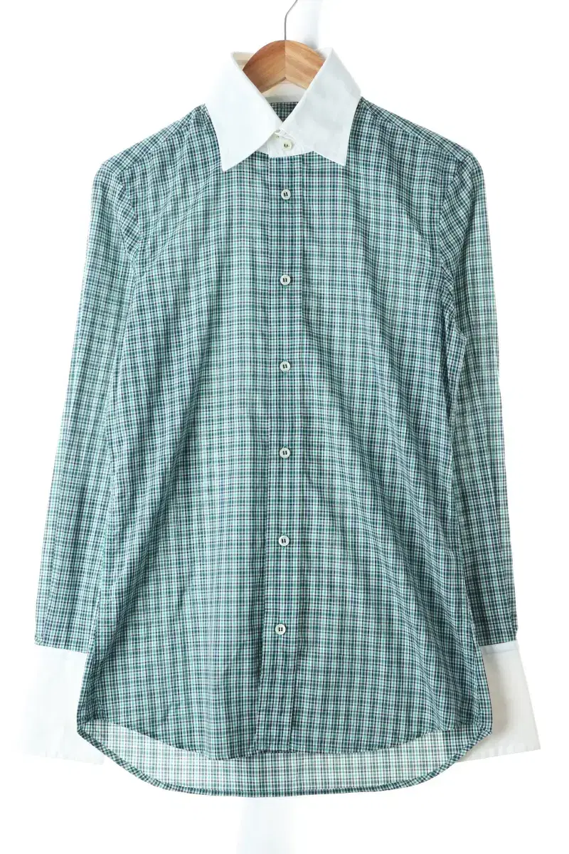 (M) Deconstructed Shirt Nambu Green Check Amekaji-BC15