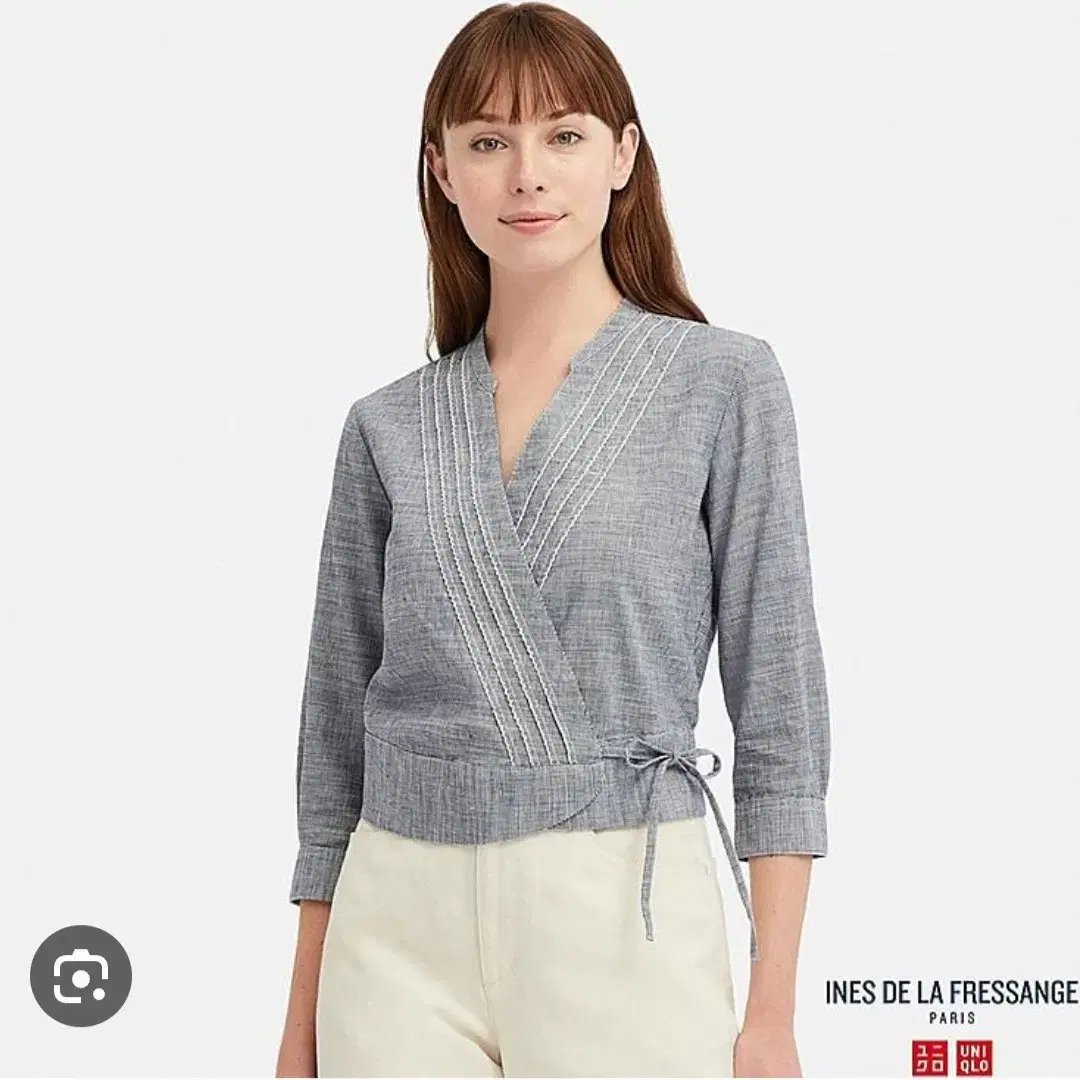 Uniqlo yeoreum linen blouse