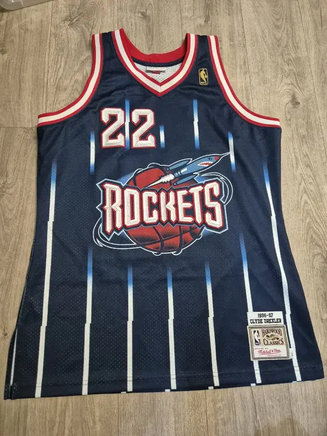 Houston rockets Clyde drexler 농구 져지 44 L