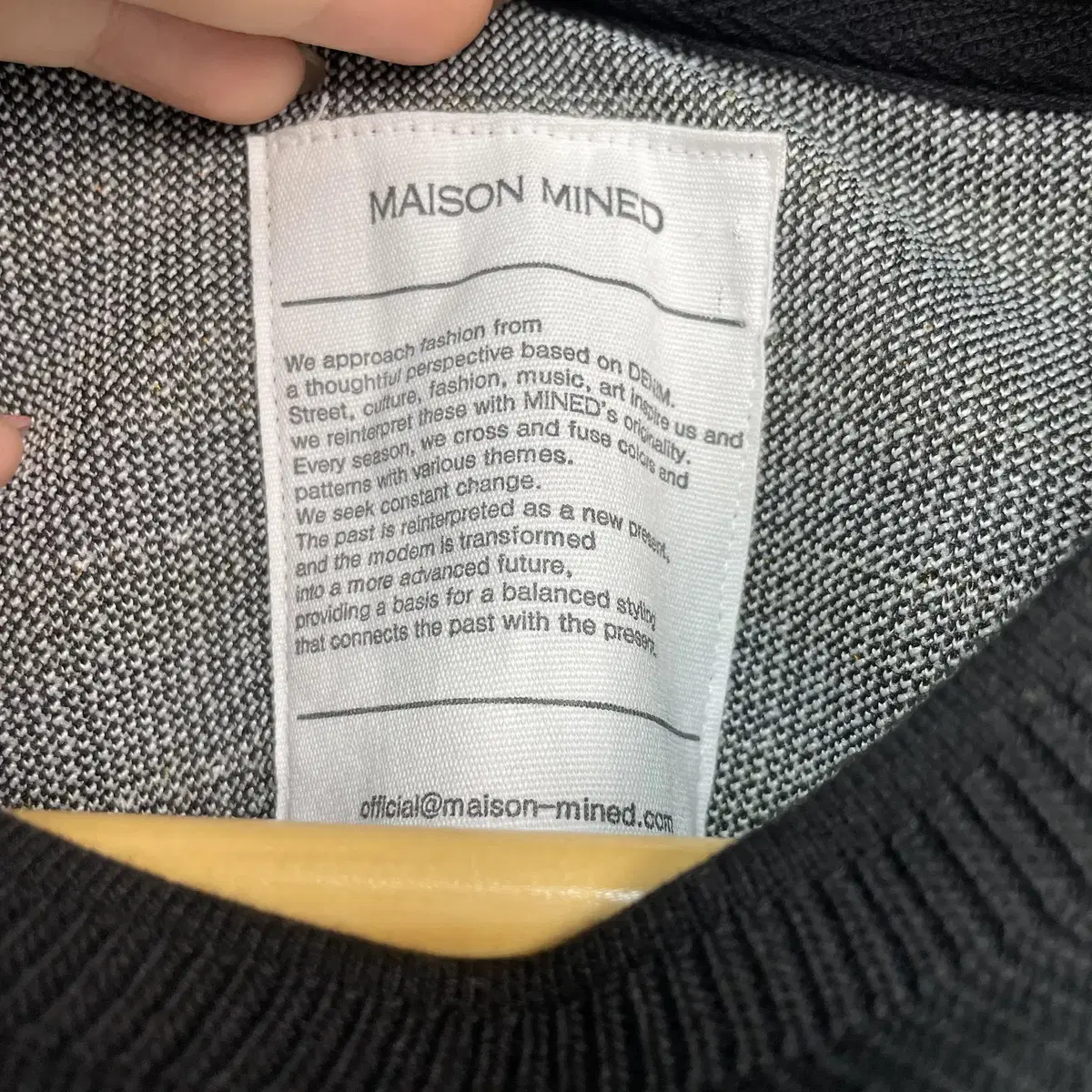 [M] maison mined 메종미네드 멀티패턴 니트