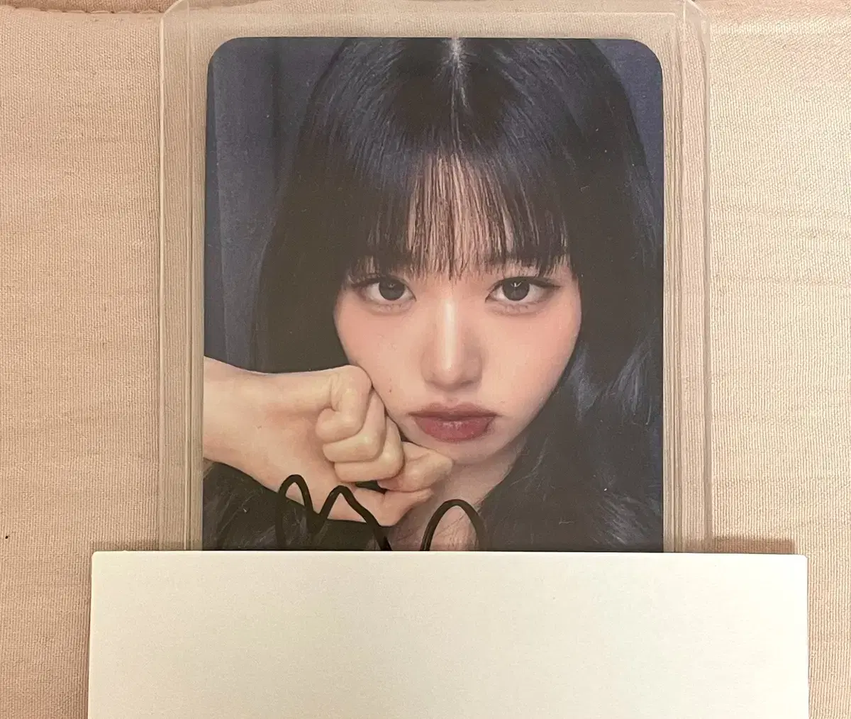 ive wonyoung sign poca sign photocard