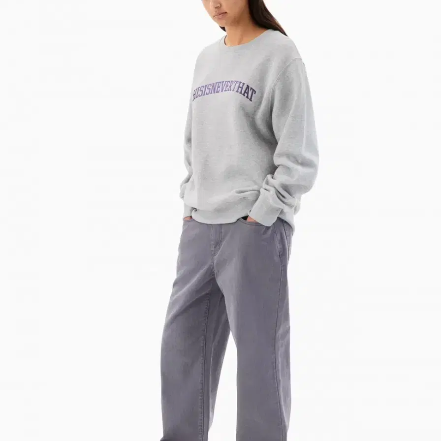 Relaxed Jeans Purple Grey 릴렉스진 퍼플그레이