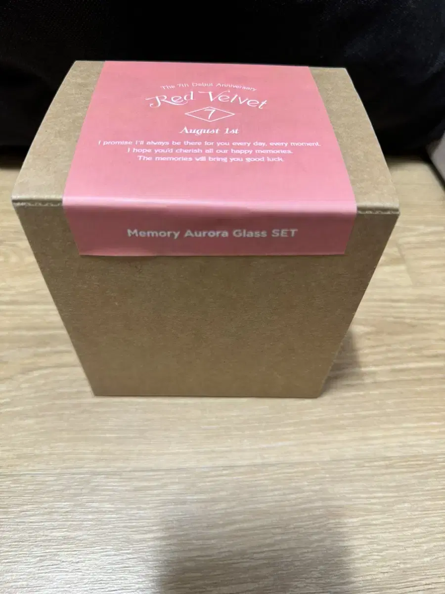 (unsealed) red velvet irene 7th anniversary glass