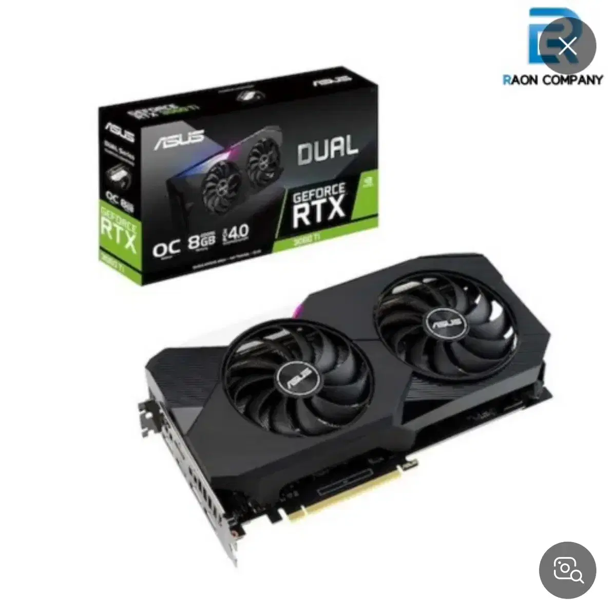 ASUS DUAL 지포스 RTX 3060 Ti 08g OC D6X 8GB