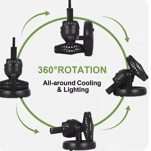 새상품) 2in1 LED 선풍기 캠핑랜턴