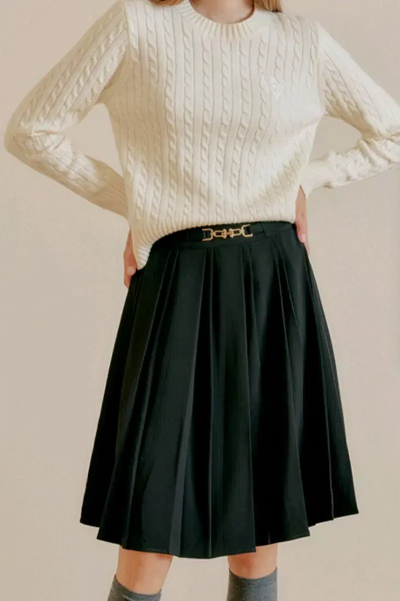 pleated skirt