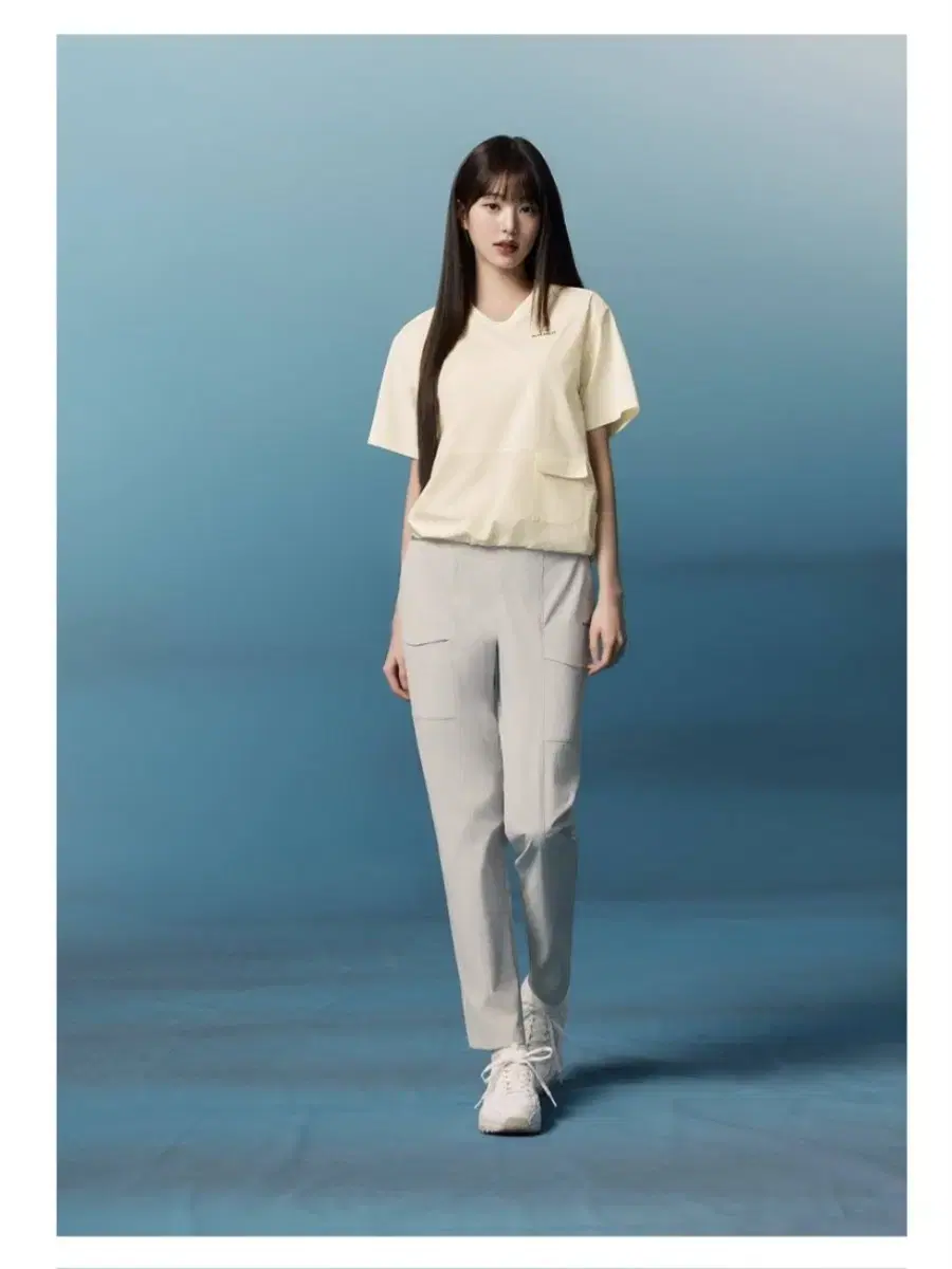 [NEW][JANG WONYOUNG] Women's Tapered Cargo Pants on the Rock