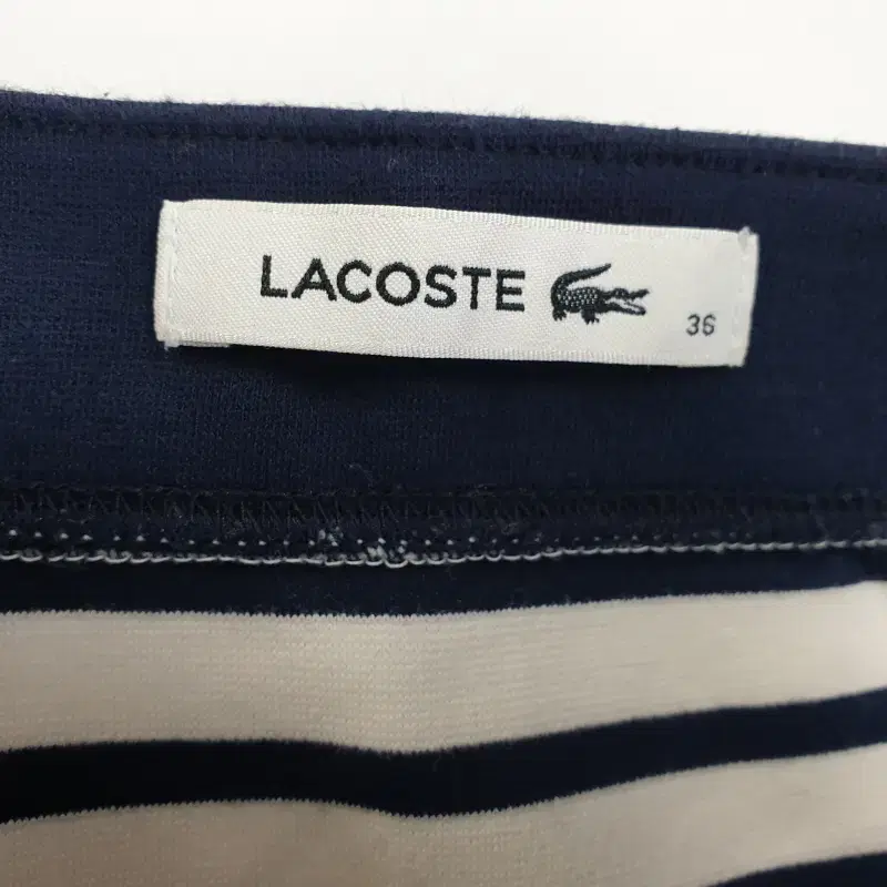 Z4450 라코스테 줄무늬 미니 스커트 여28인치 LACOSTE