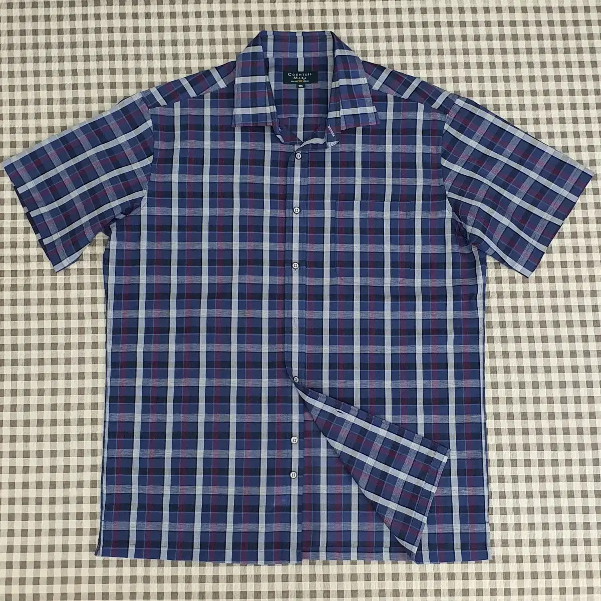 Countesmara Short-Sleeved Check Shirt Men105