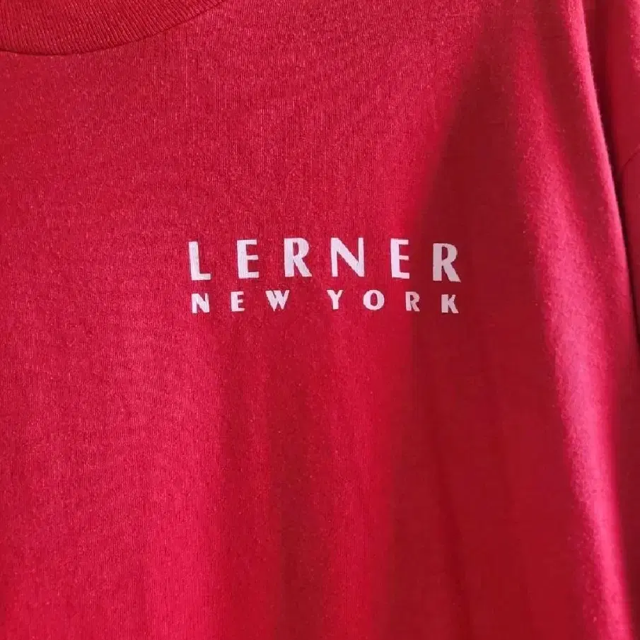 LERNER 뉴욕 래드 라운드 반팔티 XL,  110  U.S.A.