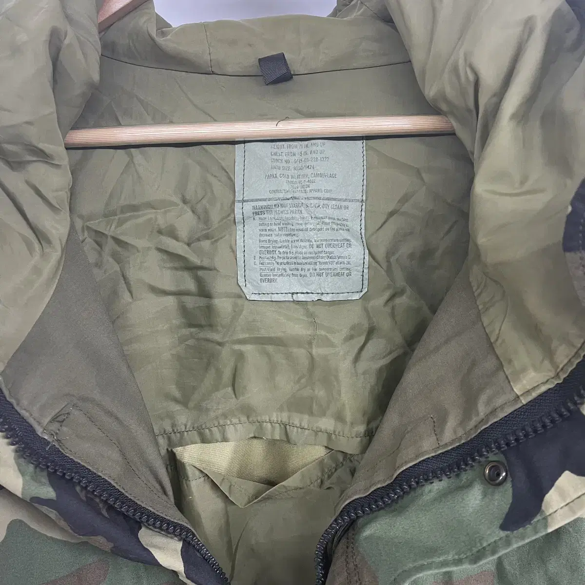 [us army] COLD WEATHER PARKA 카모플라쥬(XXXL)