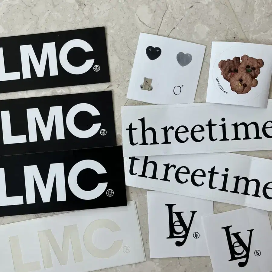 LMC threetimes leey 스티커 브랜드