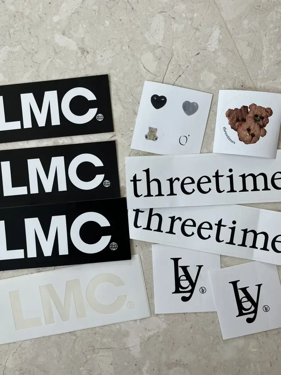 LMC threetimes leey 스티커 브랜드