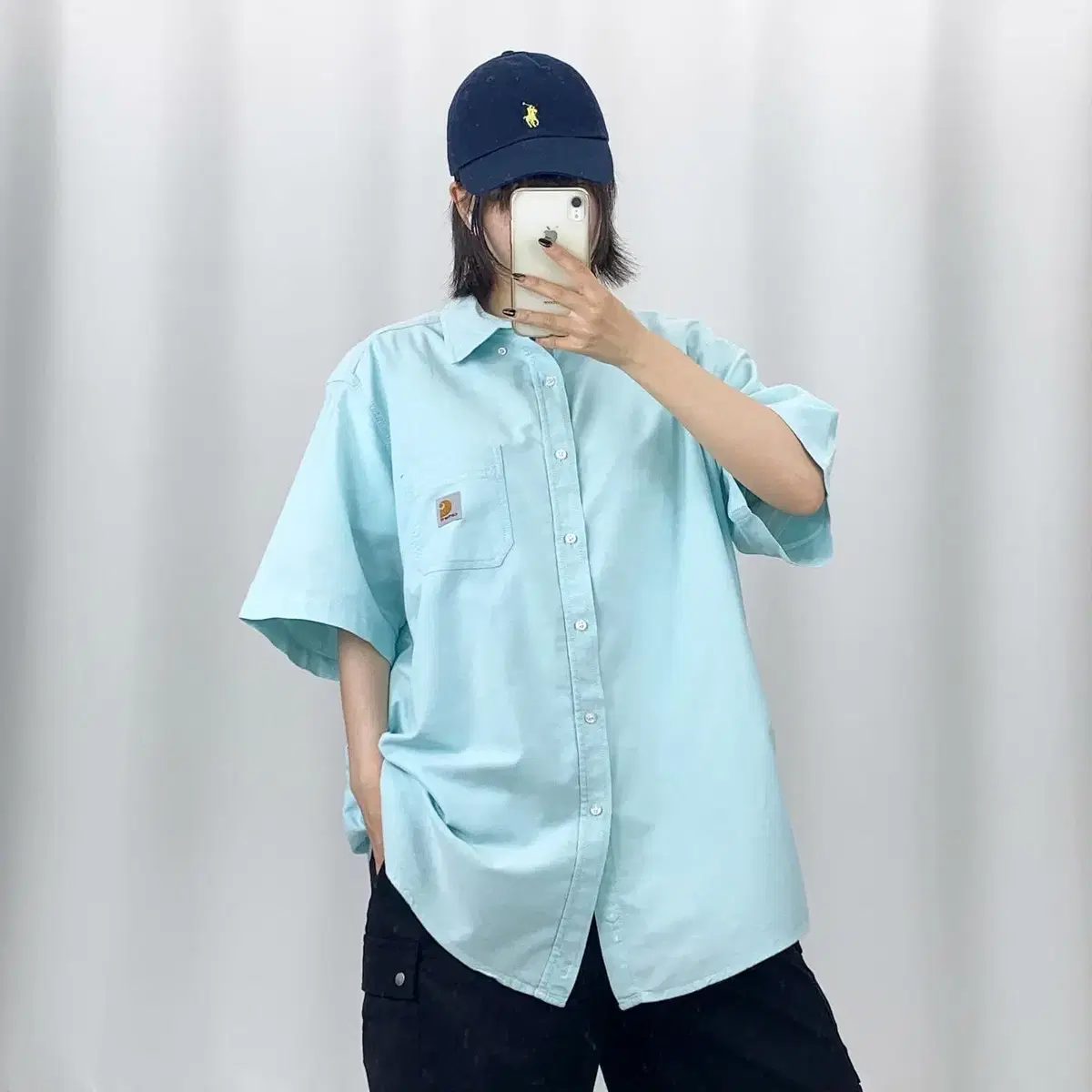 [3XL]Calhart Aquamarine Short Sleeve Shirt CH4804