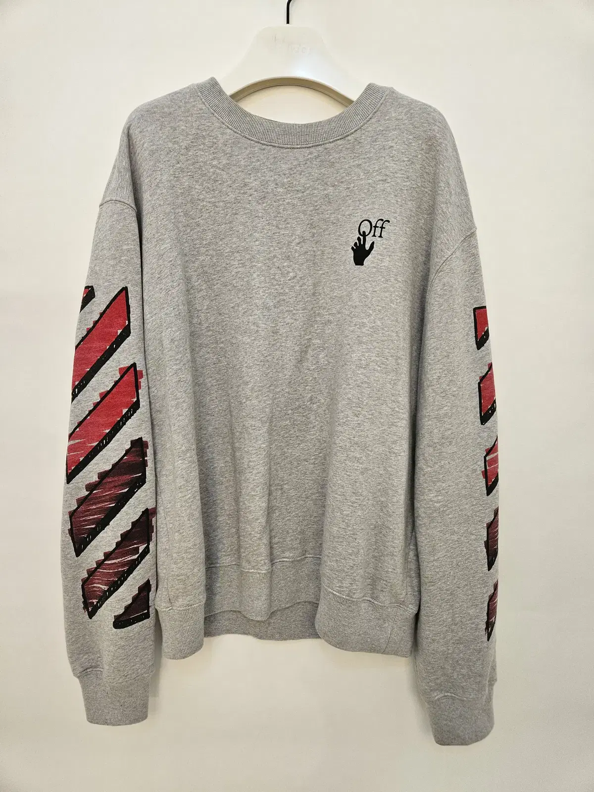 Off-white erow boxy fit sweatshirt for sale.