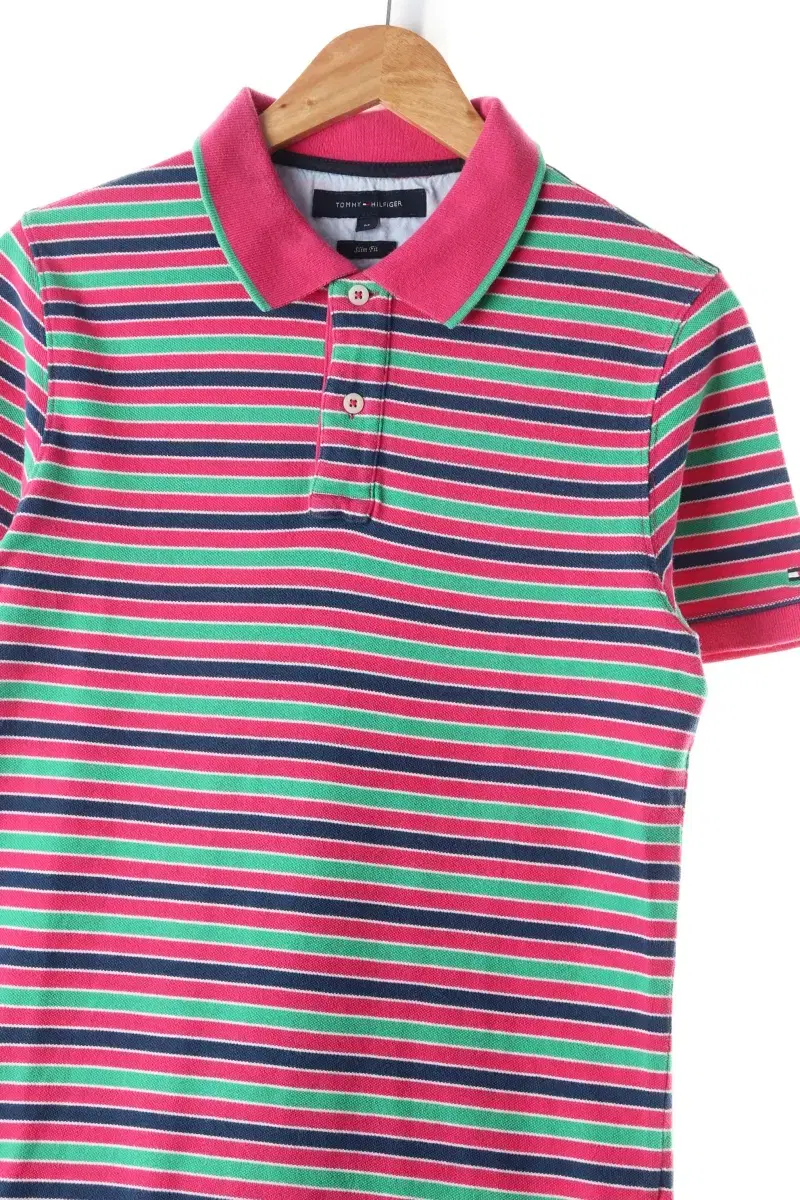 (M) Tommy Hilfiger Short Sleeve kara T-shirt Striped Amekazi Limited Edition - C4E7