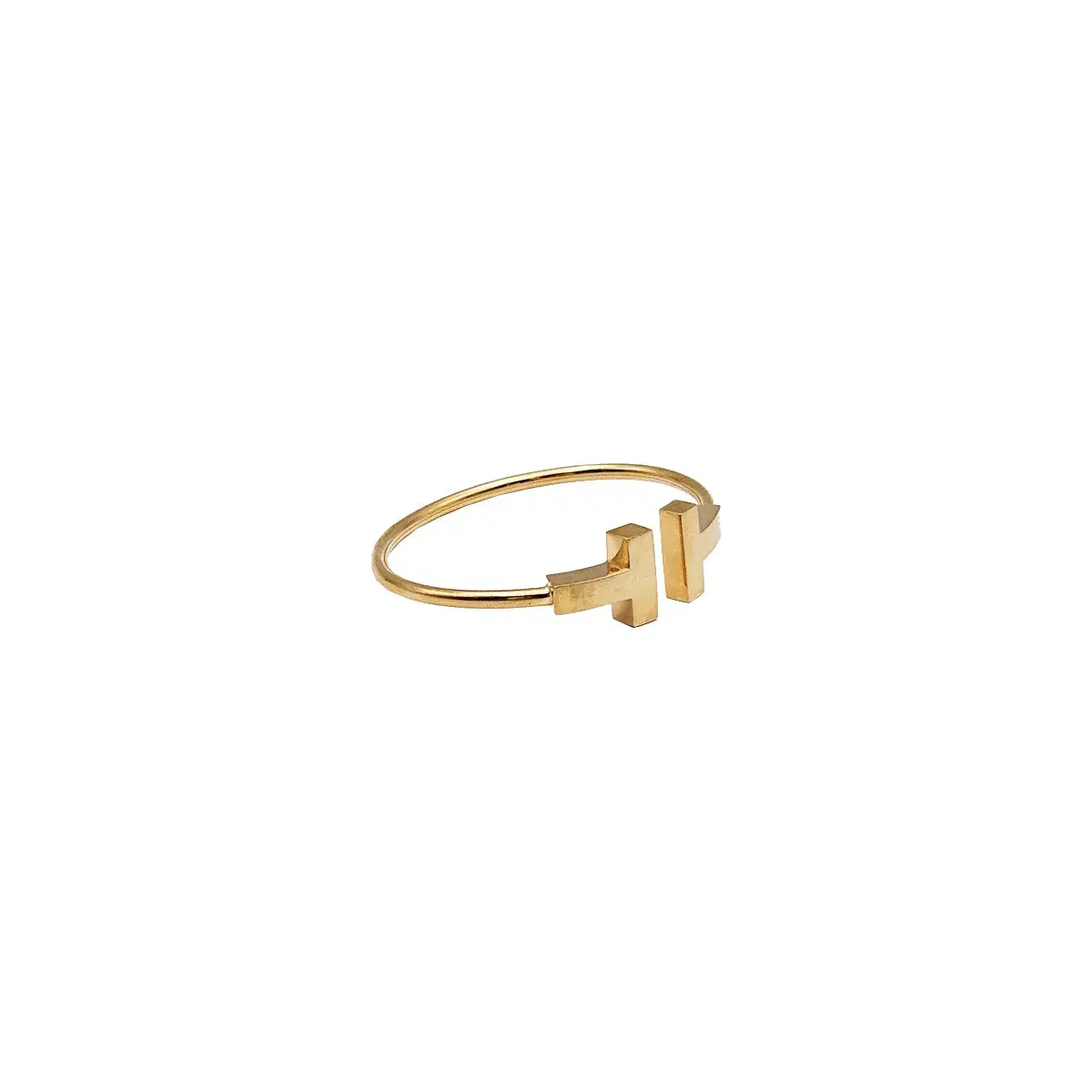 티파니앤코 Tiffany&Co 18K 골드 T 와이드 와이어 팔찌