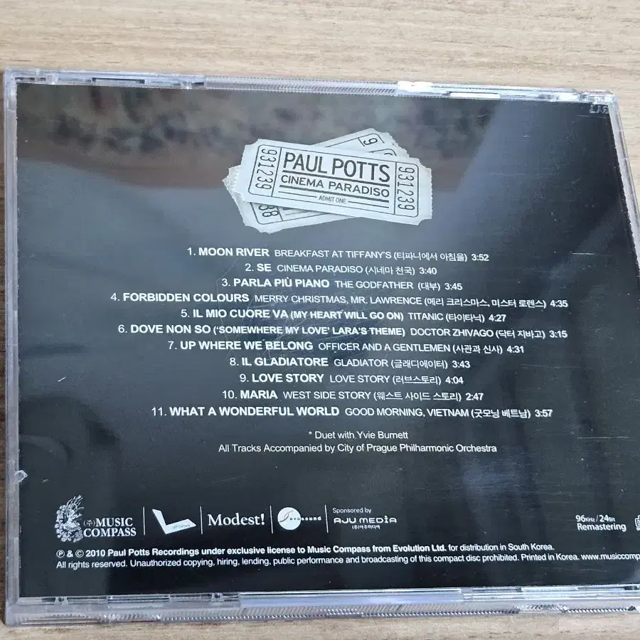 Paul Potts - Cinema Paradiso (CD)