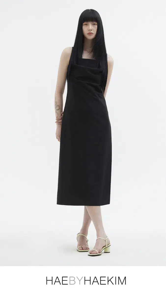 Haevei Hakeem Layered Slip Dress Black M Unfo