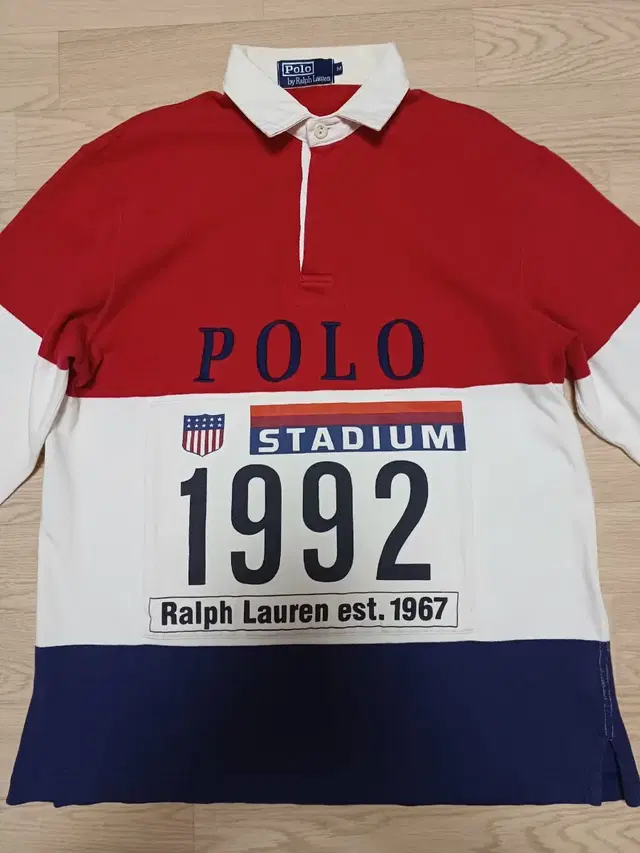 원판 1992 년 폴로 스타디움 럭비 라거셔츠 polo stadium