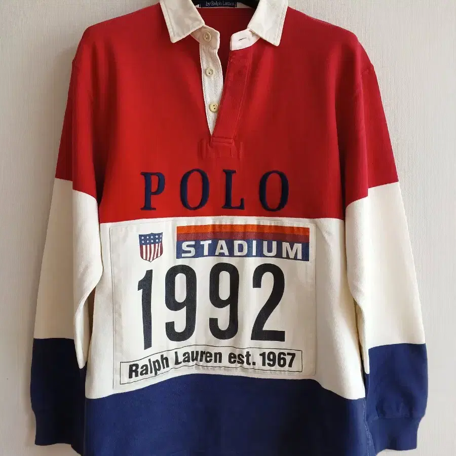 원판 1992 년 폴로 스타디움 럭비 라거셔츠 polo stadium