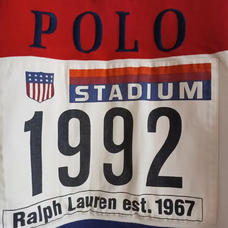 원판 1992 년 폴로 스타디움 럭비 라거셔츠 polo stadium