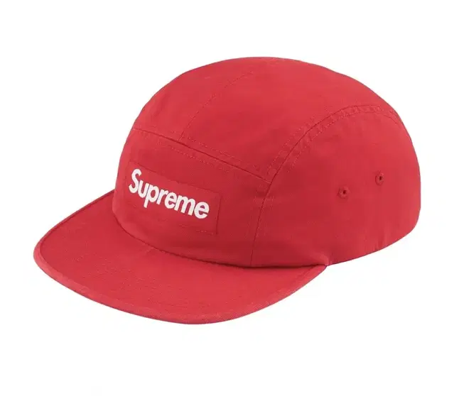 새상품 슈프림 워시드 치노 트윌 캠프캡 모자 레드 Supreme