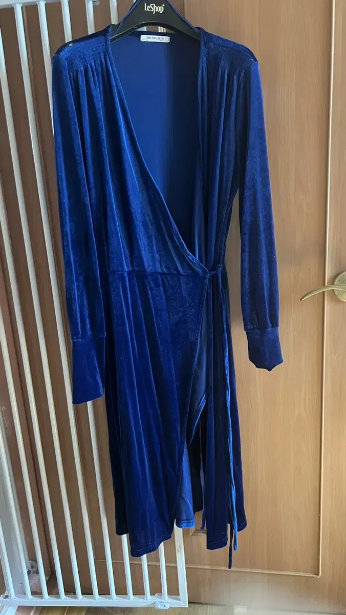 ZARA velvet wrap dress. There is a shot.