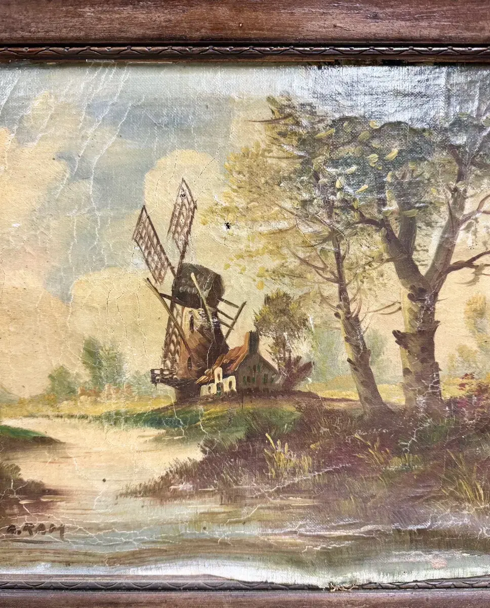 Dutch Very Old Fine Oil Painting Oil Painting Interior Painting