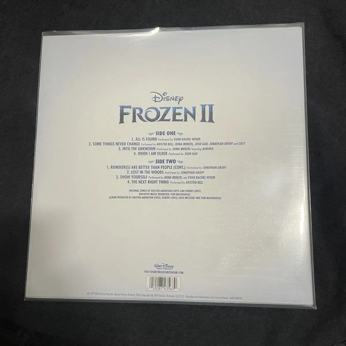 겨울왕국2 Frozen OST LP 클리어반