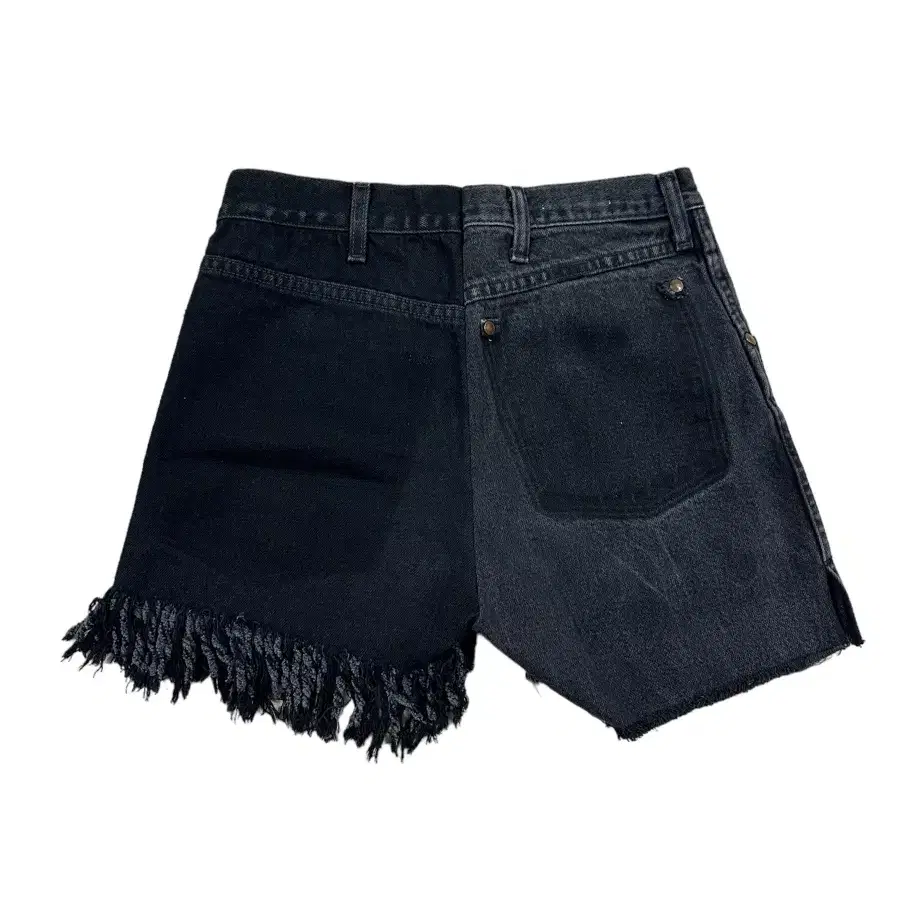 77circa MAKE FRINGE DENIM SHORTS