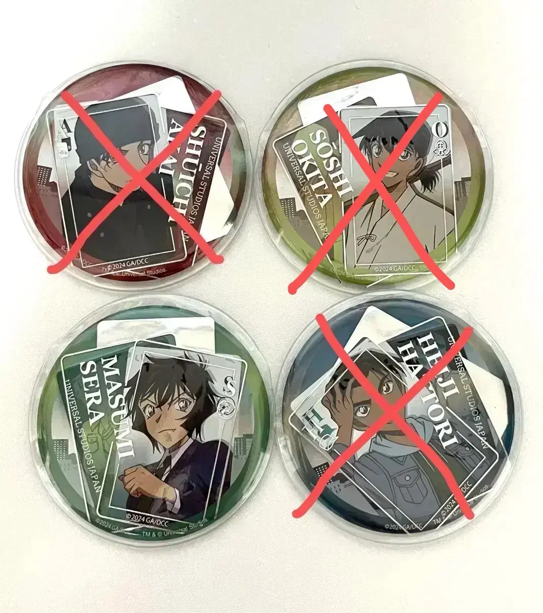 Detective Conan Universal Pin Badge wts Sera