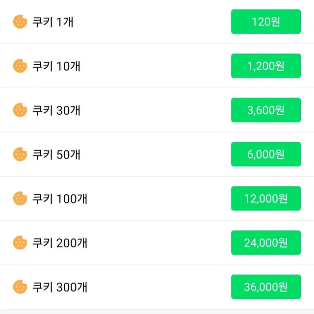 네이버 쿠키 판매해요. (9월 1일 재개)