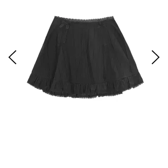 급처 ! 에즈이프캘리 FRILL RIBBON PANEL SKIRT