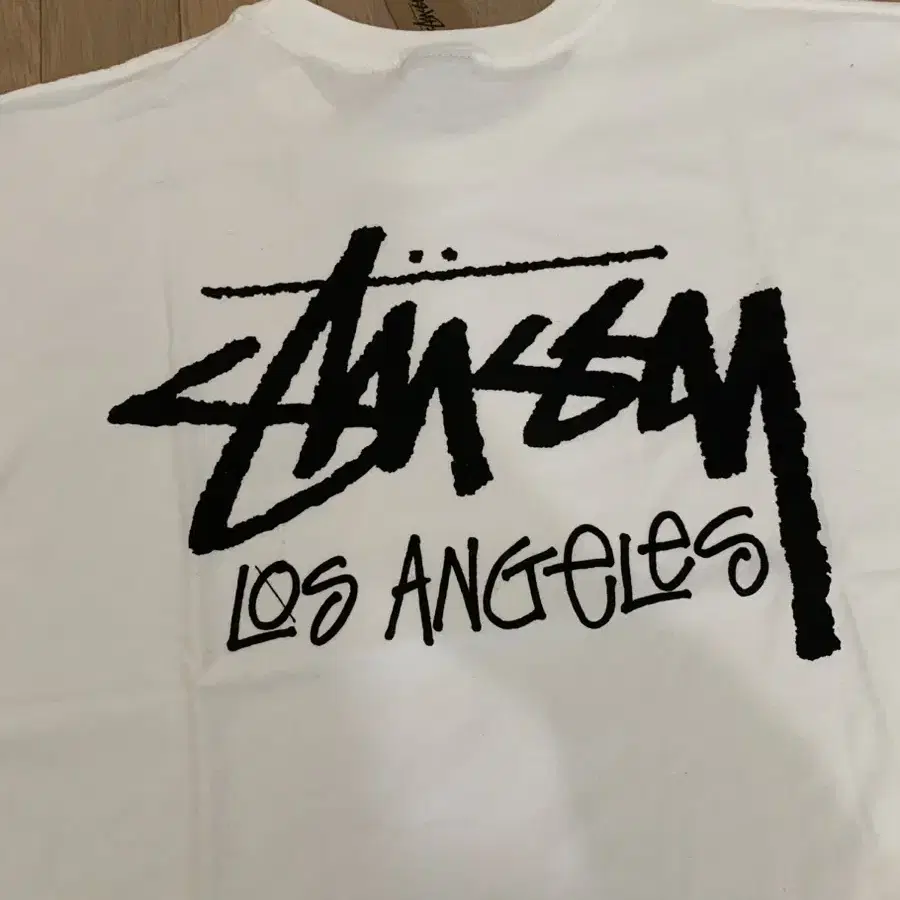 [XXL] stussy 스투시 스탁 LA 로스엔젤레스 반팔 티셔츠 흰색