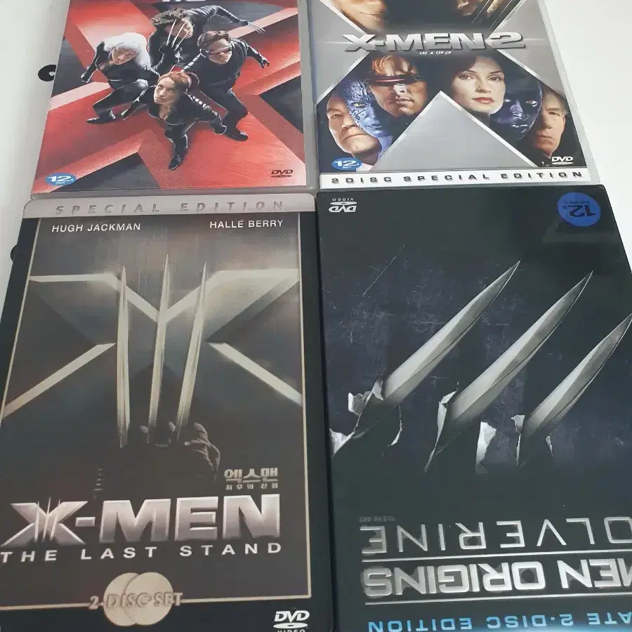 DVD 엑스맨 1,2,3,울버린