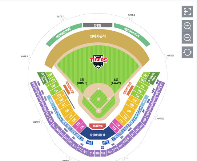 5.10 기아타이거즈 vs SSG랜더스 3루 K3 526블록 통로 4연석