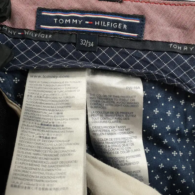 Z4545 TOMMY HILFIGER 캐주얼 치노 팬츠 남32인치