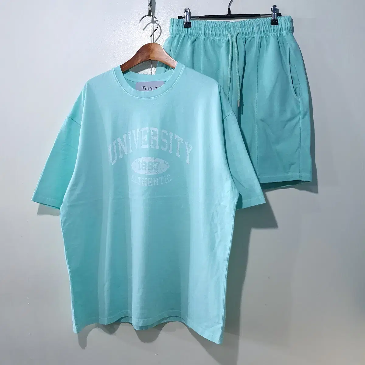 SS신상) 유니버시티 피그먼트 반팔세트 6color M~4XL