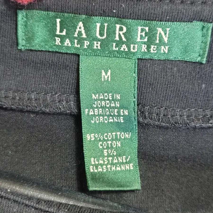 RALPH LAUREN 랄프로렌 그린라벨 와이드넥 7-8부 라운드티