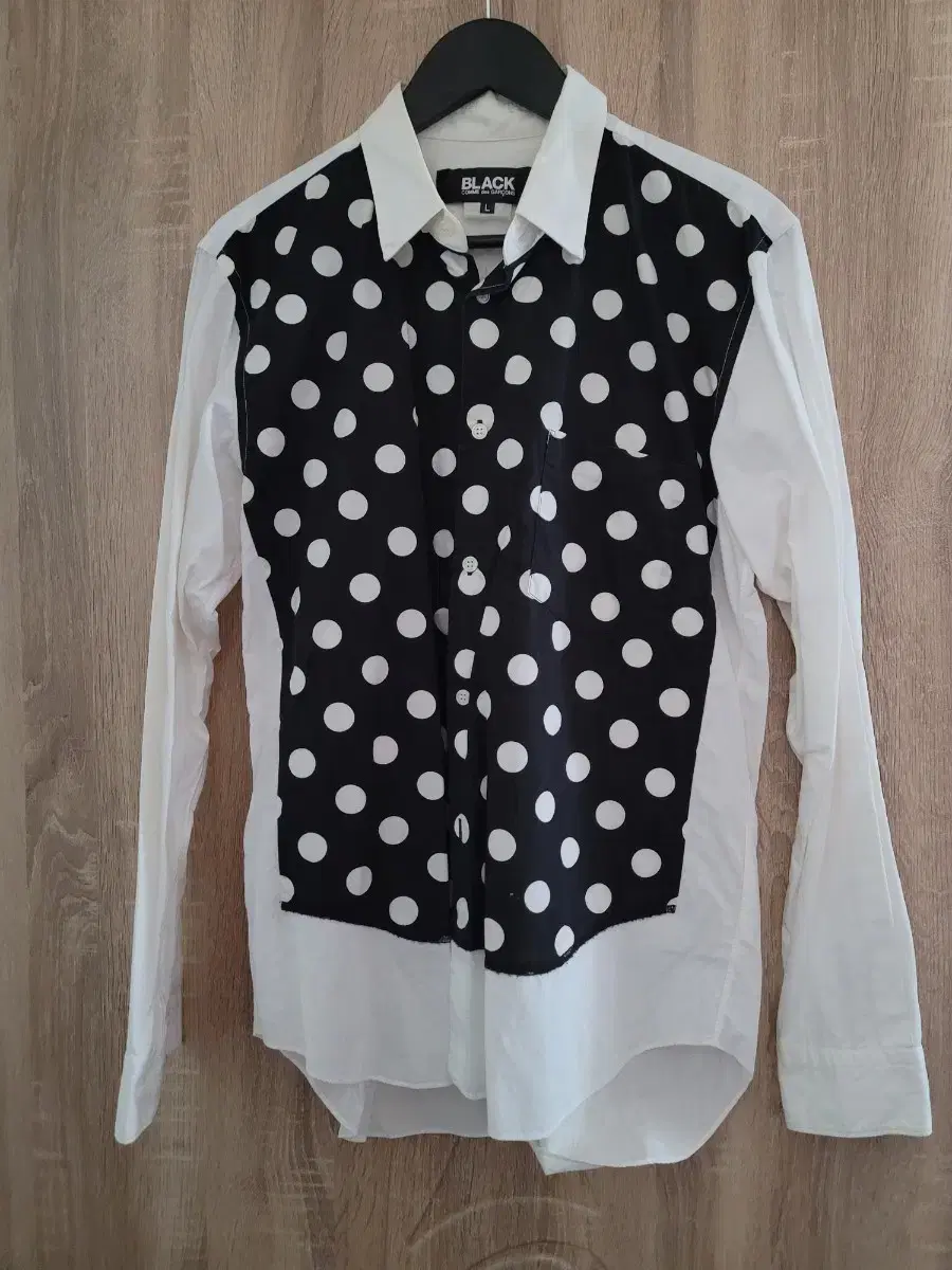 [L]Comme des Garçons Song Blackline Dot Mix Shirt