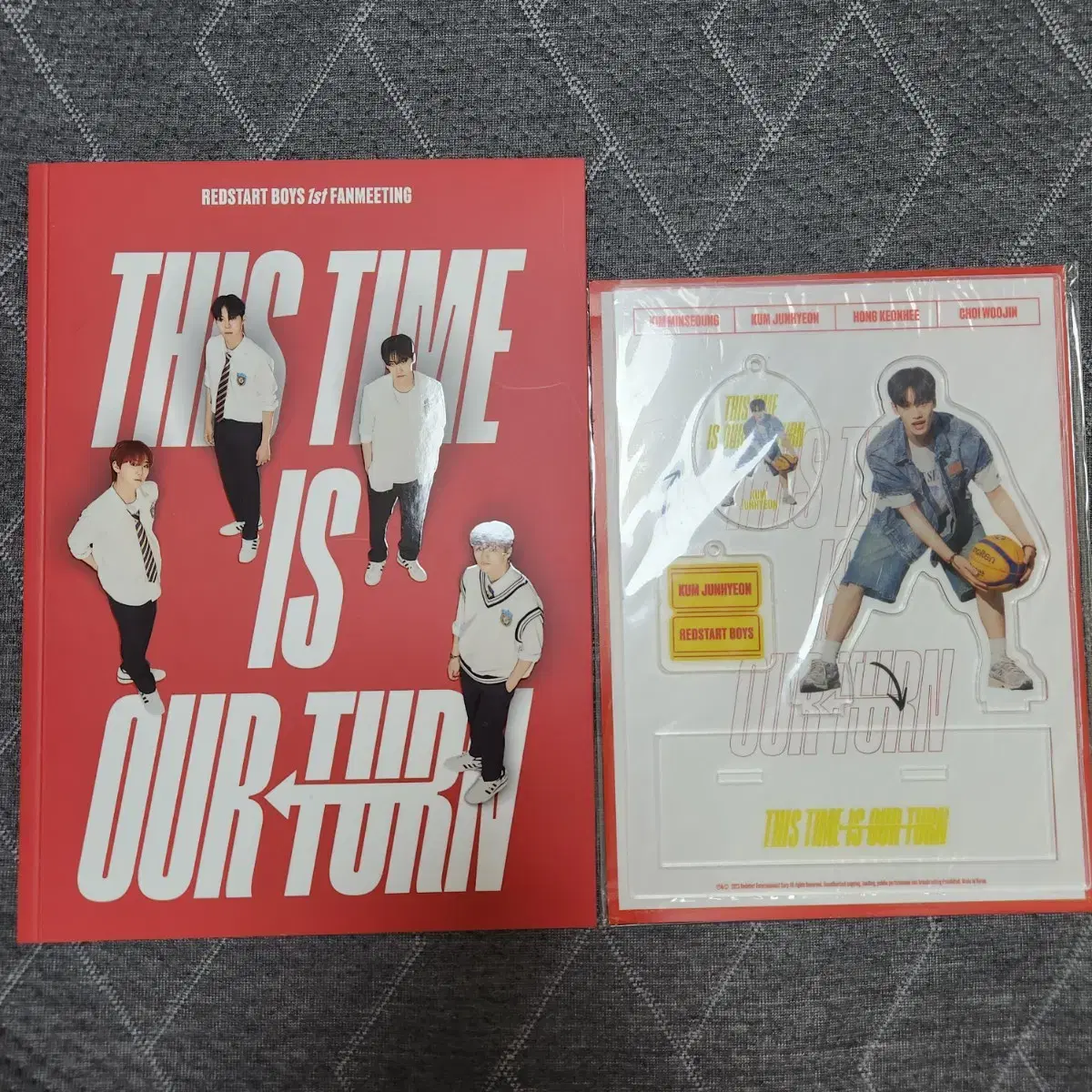 Kum Junhyeon acrylic keyring photobook fanmeeting tiot shin yechan hong keonhee kim minseong Choi Woojin