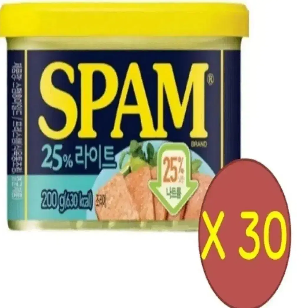 스팸라이트200GX30캔 1캔 2249원단가 10캔기준22490원무배단가