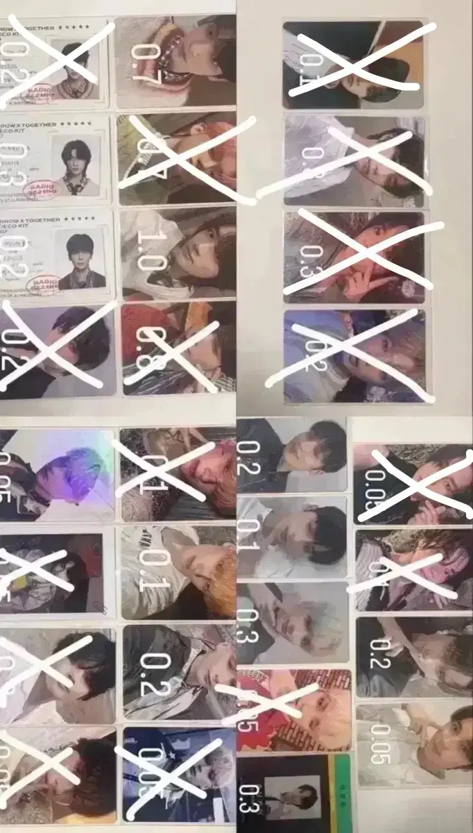 txt choi soobin choi yeonjun choi beomgyu kang taehyun hueningkai Bulk wts of photocards