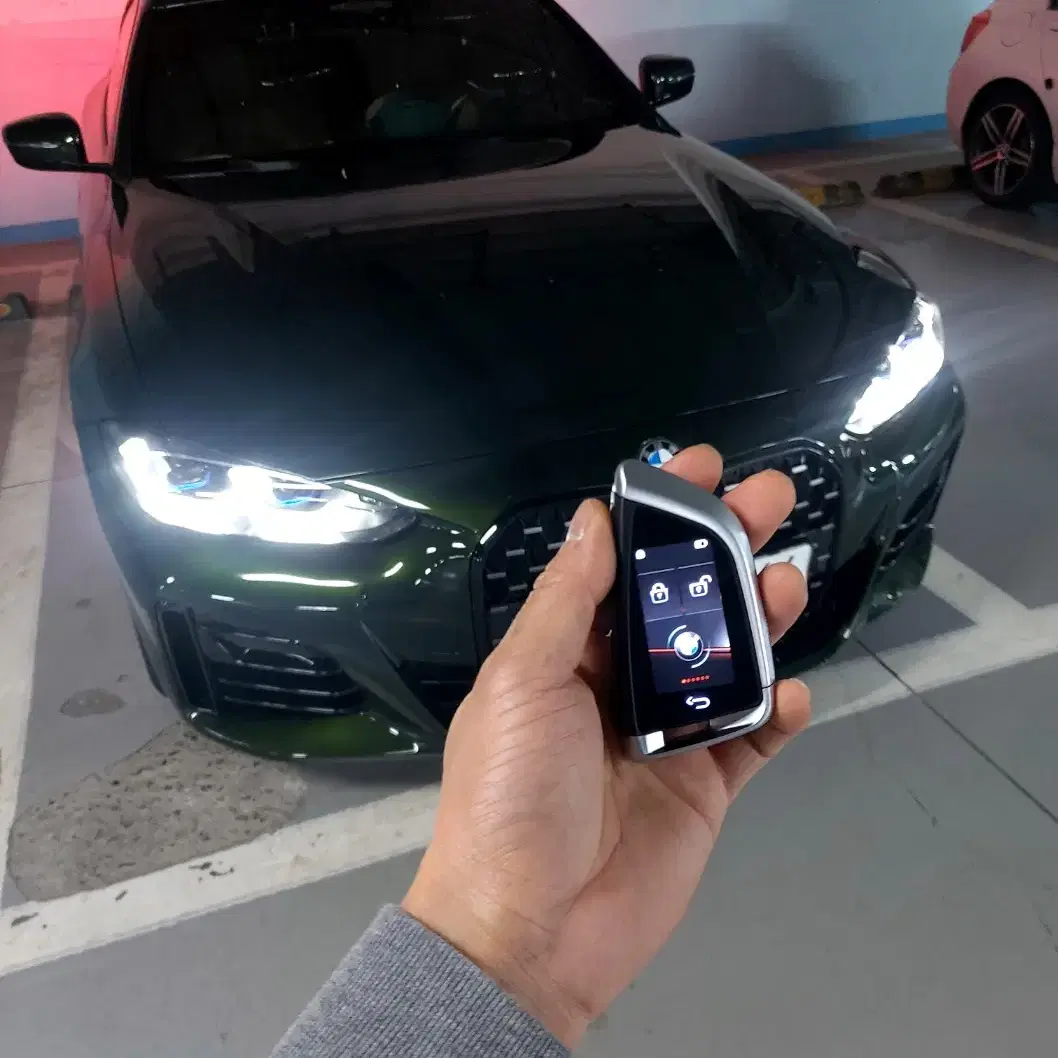 광양시 BMW 깡통 자동차키에서 신형 풀옵션 LCD 디지털키 신품개조