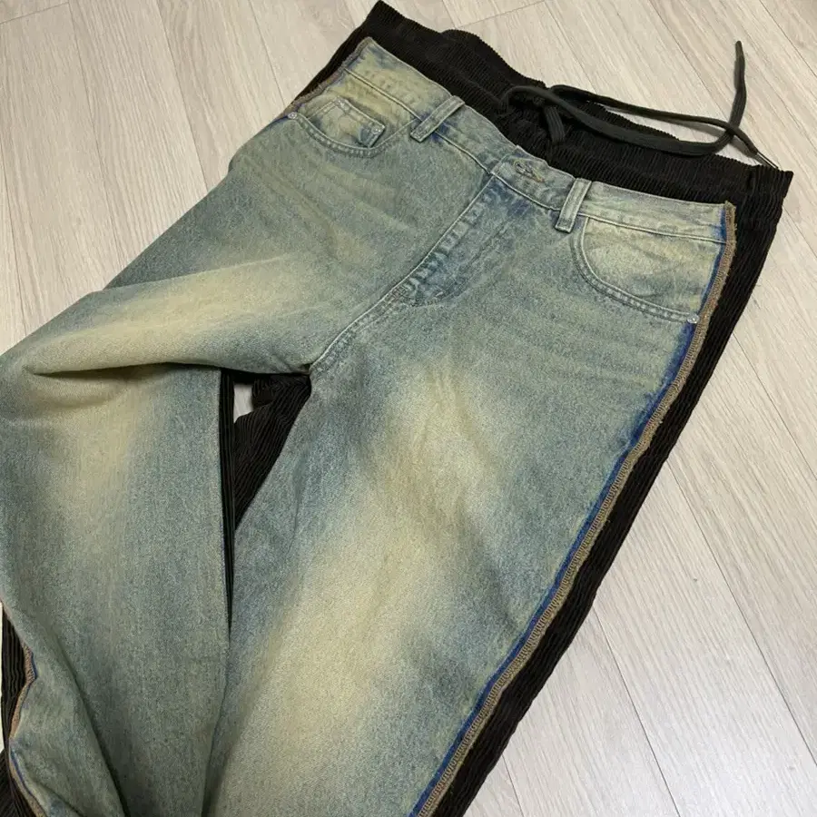 오픈와이와이 front jean corduroy pants (brown)