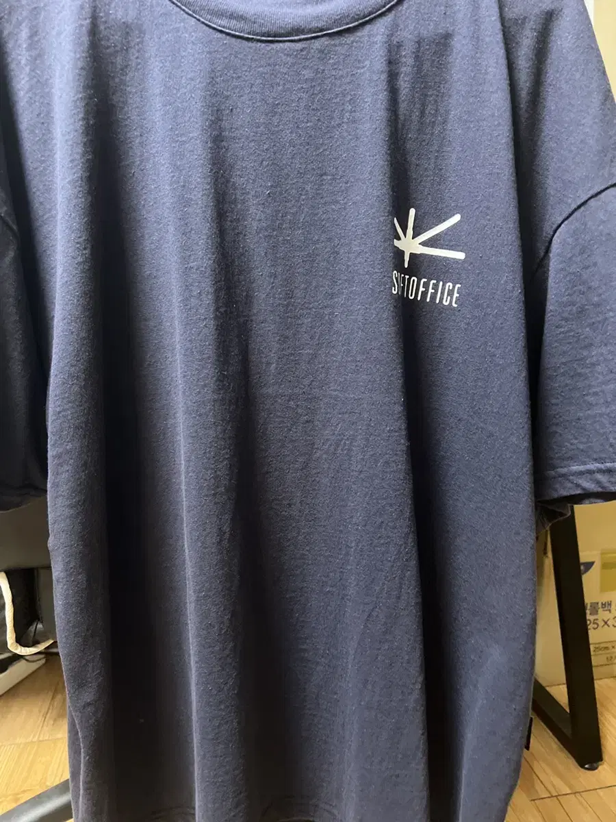 [M]SoftOffice Short Sleeve T-Shirt Navy