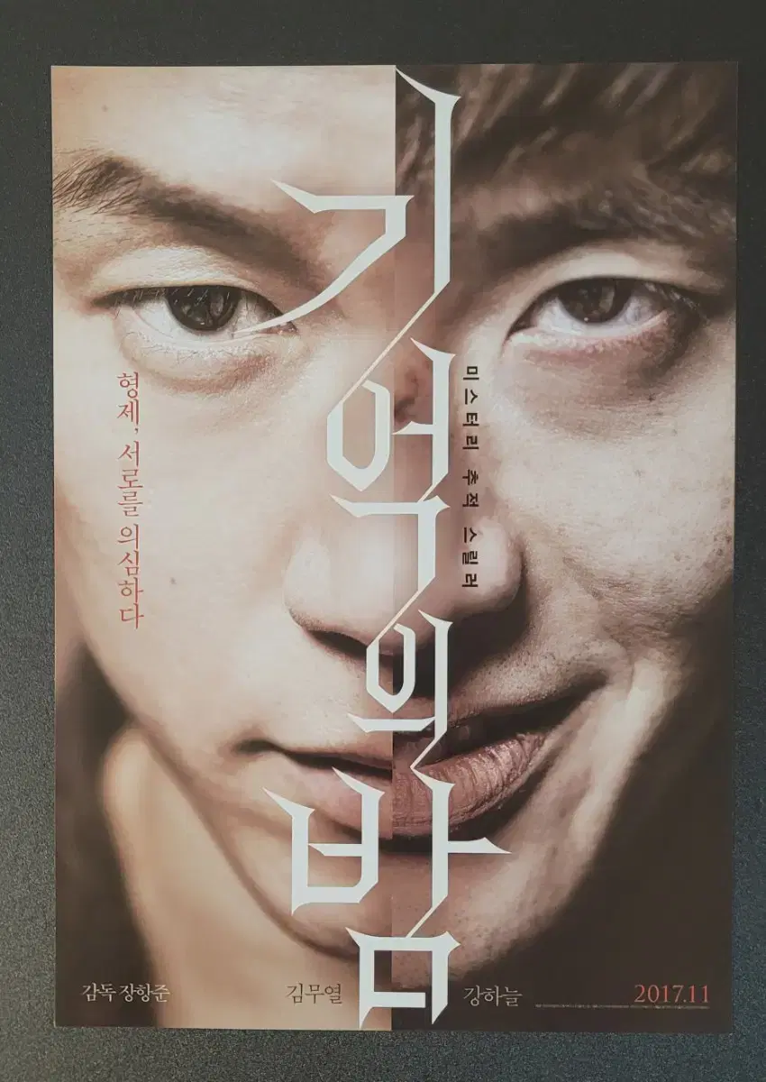 [영화팜플렛] 기억의 밤 전단지 (2017) 김무열 강하늘 장항준 문성근